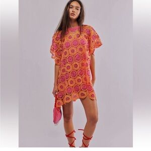 New crochet Audrey T-Shirt Dress Free People dress sold out